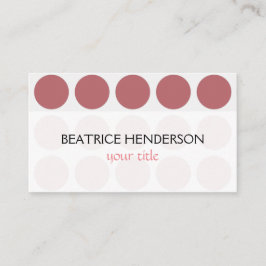 Anpassade Polka dots någon Färg om vitt Visitkort