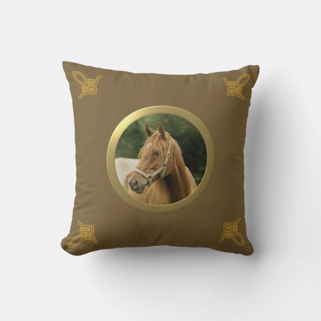 Anpassade Pony, Horse eller annat Pet Memory Photo Kudde (Framsida)