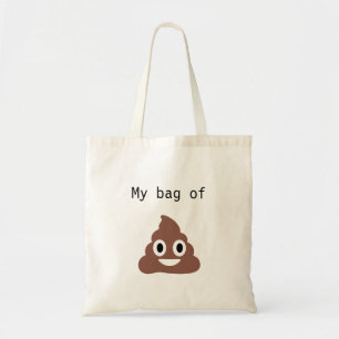 Anpassade Poo Emoji Tote Tygkasse