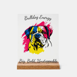 Anpassade Pop Art Bulldog-design