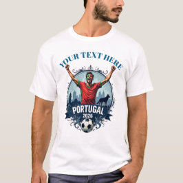 Anpassade Portugals fotbollslag supportrar T Shirt