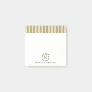 Anpassade Post-it®-lappar med monogram i retrostil Post-it Block