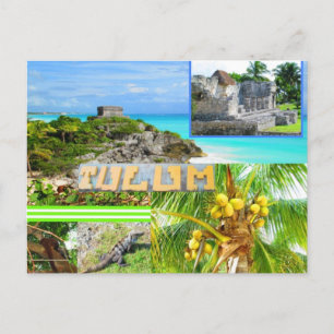 ANPASSADE POSTKORT- CANCUN COLLAGE 4 VYKORT