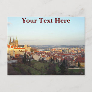 Anpassade Prague panorama Vykort