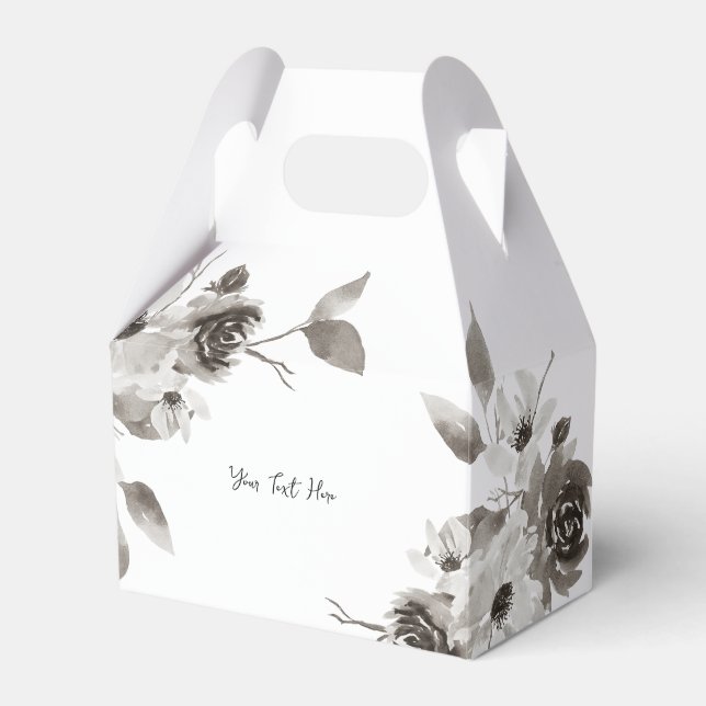 Anpassade presentfavor-boxar - Sepia nyanser Presentaskar (Framsidan Sidan)