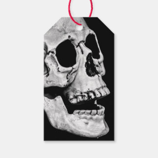 Anpassade presentgiftsetiketter SKULL SVART OCH VI Presentetikett