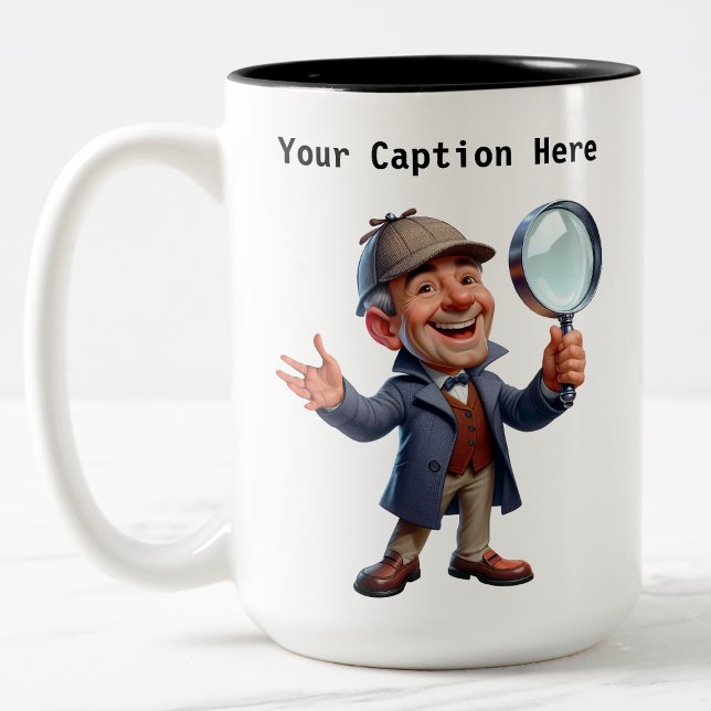Anpassade Private Investigator Tecknad My Två-Tonad Mugg (Skapare uppladdad)