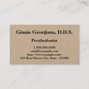Anpassade Prosthodontist-Affärskortet Visitkort