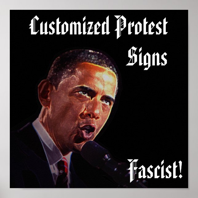 Anpassade protestanteckningar poster (Framsidan)