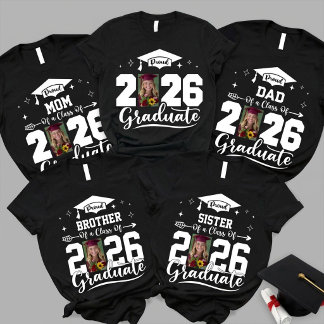 Anpassade Proud Family-examens T-shirts, Senior 20 T Shirt