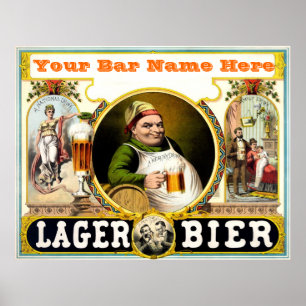 Anpassade Pub Poster
