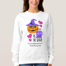 Anpassade Pumpkin Spice Halloween Sweatshirt T Shirt