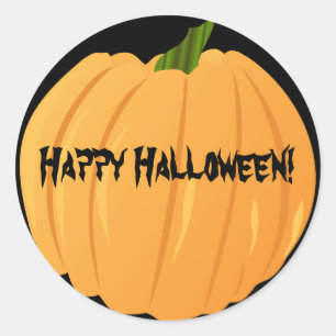 Anpassade Pumpkin Stickers Runt Klistermärke