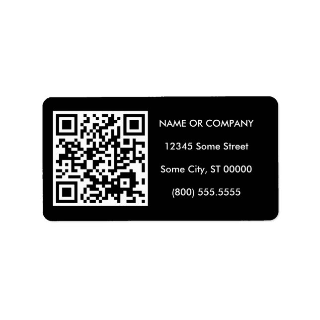 anpassade QR-kod Adressetikett (Framsidan)
