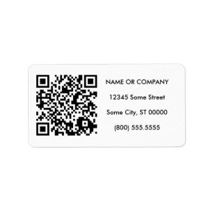anpassade QR-kod Adressetikett