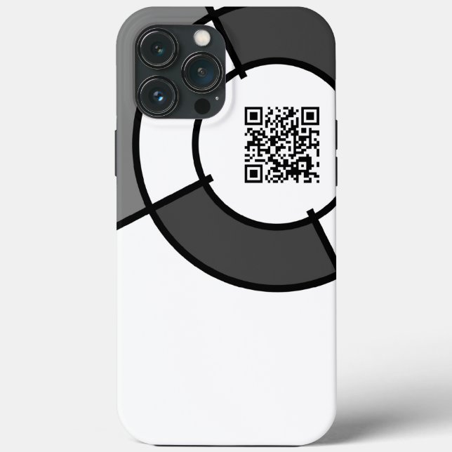 anpassade QR-kod iphone case (Baksida)