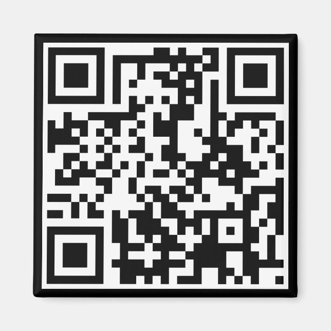 anpassade QR-kod Magnet (Framsidan)