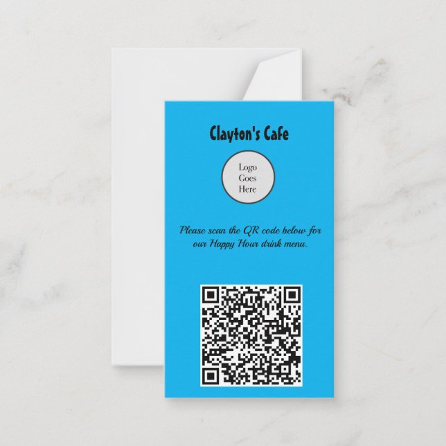 Anpassade QR-kod - meny för återställningstid Lyck (Framsida)