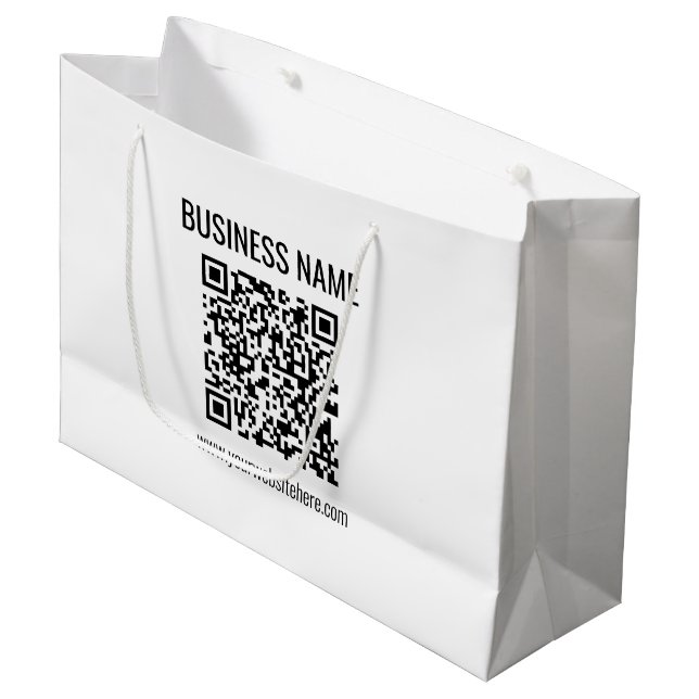 Anpassade QR-kod och Business Namn (Framsidan Vinklad)