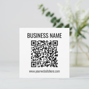 Anpassade QR-kod och Business Namn Anteckningskort