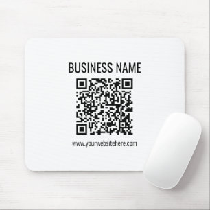 Anpassade QR-kod och Business Namn Musmatta