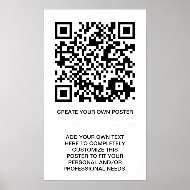 anpassade QR-kod Poster (Framsidan)