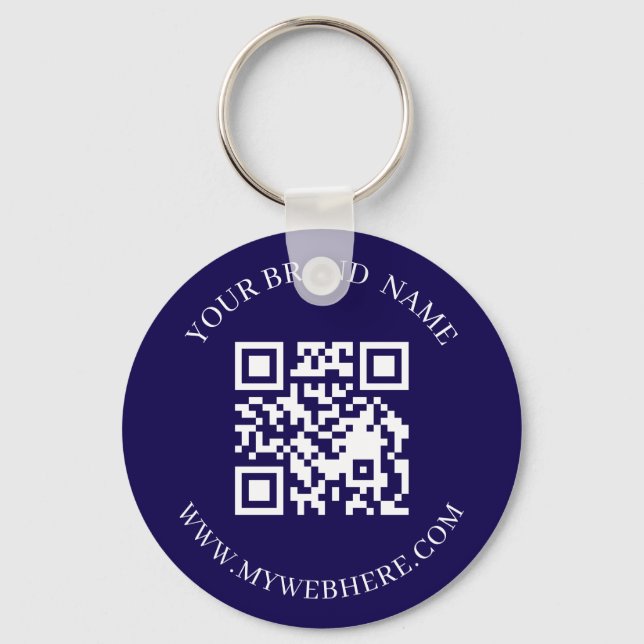 Anpassade QR-kod Textfärg Kampanjnyckelringar Nyckelring (Framsida)