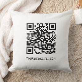 Anpassade QR-kod Webbsideslänk Kudde