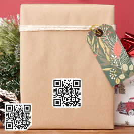 Anpassade QR-koddekaler: Ge din verksamhet en skju Fyrkantigt Klistermärke