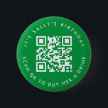 Anpassade Qr-koder Cash App Födelsedags Pin, Grön Knapp<br><div class="desc">Vi presenterar vår personliga QR-kod donationsknappnål, ett roligt och modernt sätt att fira en speciell tillställning! Denna unika knappnål har en anpassningsbar QR-kod som gör det enkelt att be om donationer. Oavsett om det är "Det är Sallys födelsedag, skanna för att köpa en drink till henne" eller ett personligt meddelande...</div>