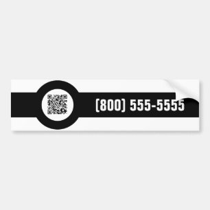 anpassade QR-kodmagerstripe Bildekal