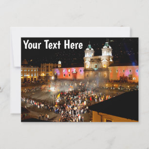 Anpassade Quito, Ecuador Card