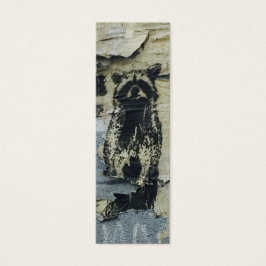 ANPASSADE Raccoon Urban Street Art Graffiti Litet Visitkort