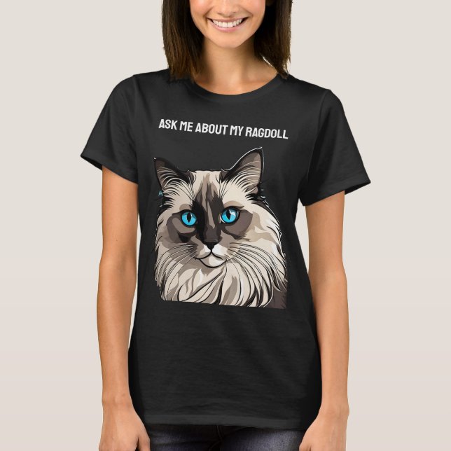 Anpassade Ragdoll T Shirt (Framsida)