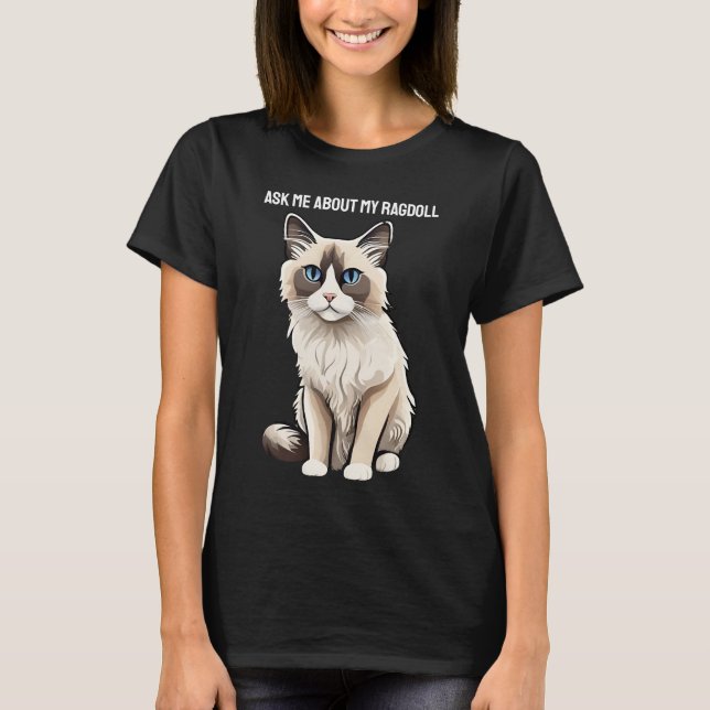 Anpassade Ragdoll T Shirt (Framsida)