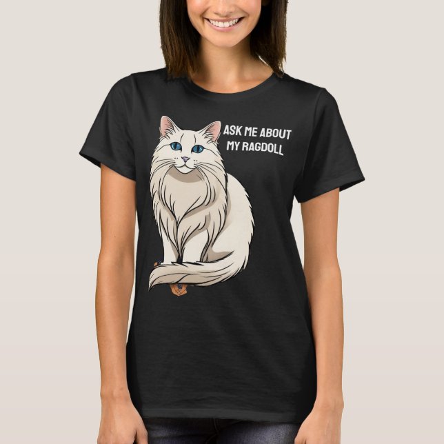 Anpassade Ragdoll T Shirt (Framsida)