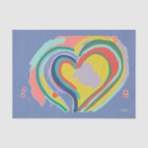 ANPASSADE RAINBOW HEART Tissue Paper