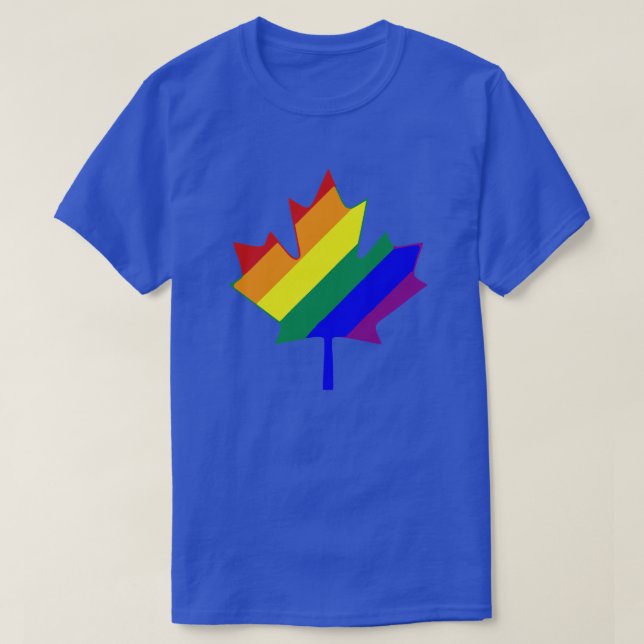 ANPASSADE RAINBOW MAPLE LÖV  TEE SHIRT (Design framsida)