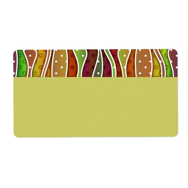 Anpassade RAND ETIKETT FÖR ÖSTERN - NAMN BRICKA Fraktsedel (Framsidan)