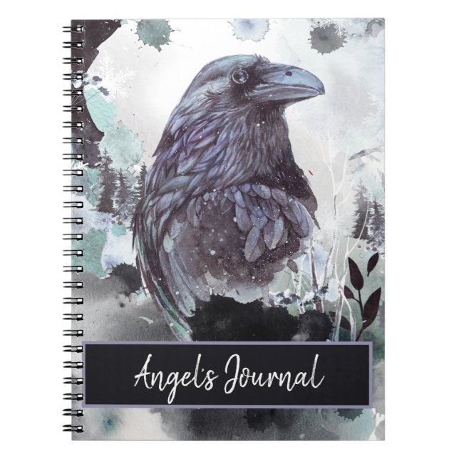Anpassade Raven Journal bärbar dator Anteckningsbok (Framsidan)