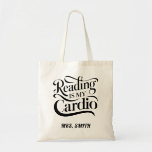 Anpassade Reading är min Cardio Teacher-gåva Tygkasse
