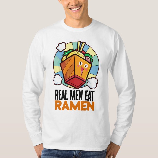 Anpassade Real Manar Eat Ramen T Shirt (Framsida)