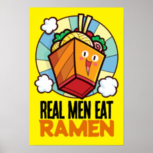 Anpassade Real Manar Eat Ramen T-Shirt Poster