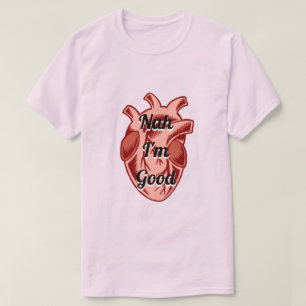 Anpassade Realistiskt anti- Valentines hjärta T Shirt