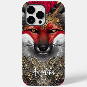Anpassade Red and Guld Fox Design