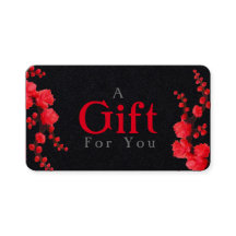 Anpassade Red Cherry Blommar Gift Card