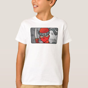 Anpassade Red Ninja Design T Shirt