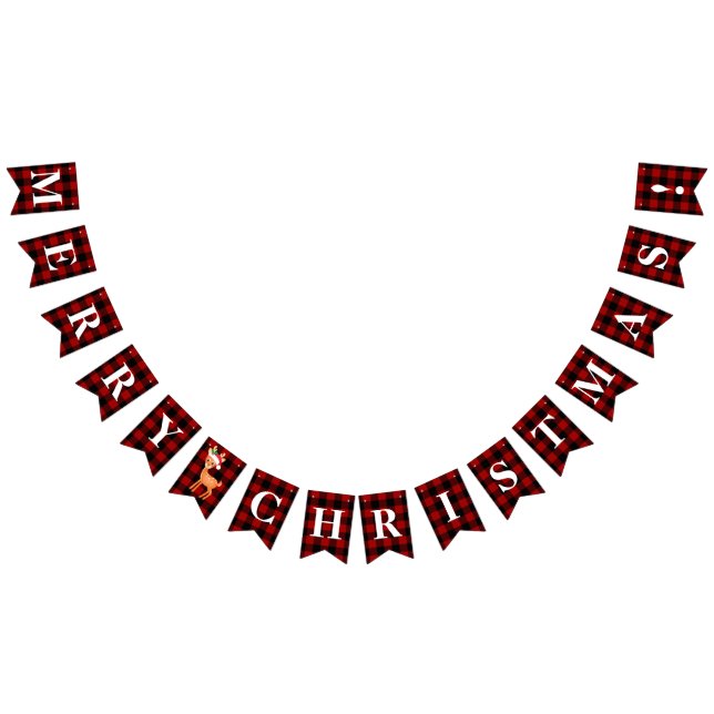 Anpassade Red, Svarta Plade God jul! Vimplar (Alla)