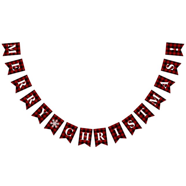 Anpassade Red, Svarta Plade God jul! Vimplar (Alla)