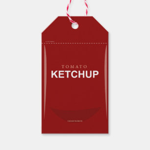 Anpassade Red Tomato Ketchup Gift Märkre Presentetikett
